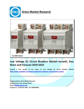 Low Voltage DC Circuit Breakers Market Research and Forecast 2019-2025