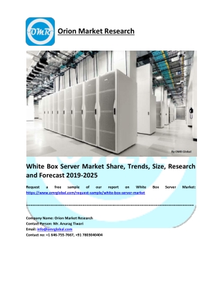 White Box Server Market Research and Forecast 2019-2025