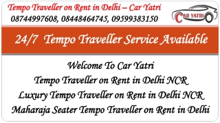 tempo traveller hire in Delhi