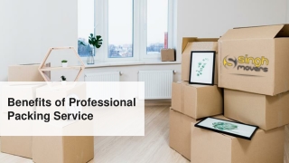 Benefits of Professional Packing Service.