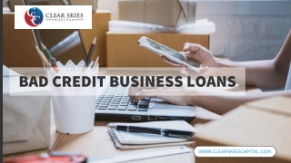 Loan for Business Bad Credit