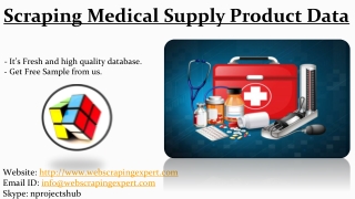 Scraping Medical Supply Product Data