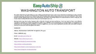 Washington Car Shipping