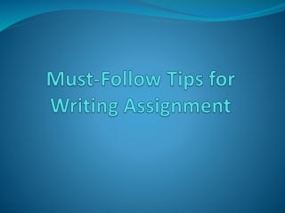Best Way To Write Effective Assignment