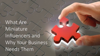 What Are Miniature Influencers and Why Your Business Needs Them