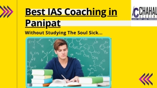 Online UPSC Coaching in Panipat-  Chahal Academy