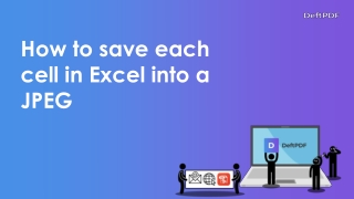How to save each cell in excel into an image file