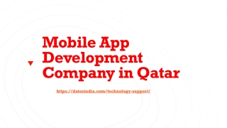 Mobile App Development Company in Qatar