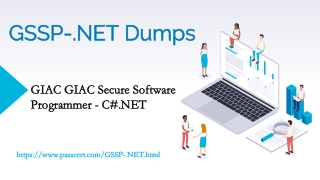 GIAC Secure Software Programmer GSSP-.NET Dumps