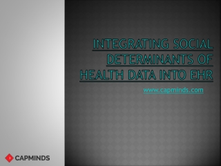Integrating Social Determinants Of Health Data Into EHR