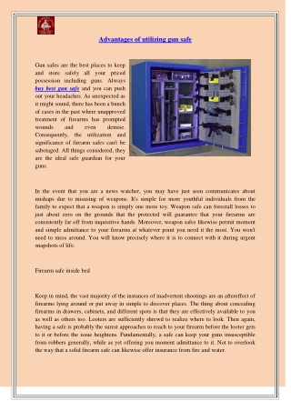 Best gun safe