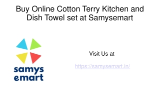 Buy Online Cotton Terry Kitchen and Dish Towel Set 4 pack Checked Green