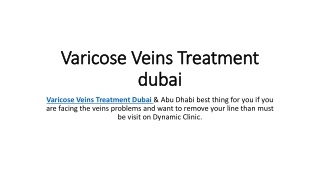 Varicose Veins Treatment dubai