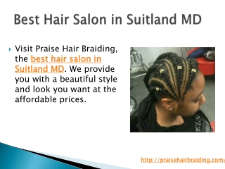 Best Hair Salon in Suitland MD