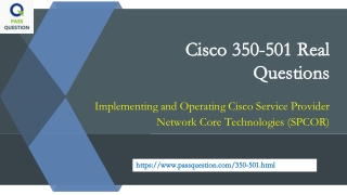 2021 Updated CCNP Service Provider 350-501 Dumps