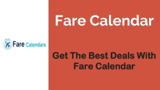 Fare Calendar