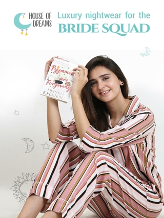 Luxury nightwear for the bride squad