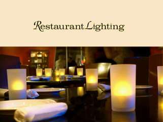 Restaurant Lighting - Rechargeable Tea Lights