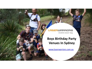 Boys Birthday Party Venues In Sydney - www.laserwarriors.com.au