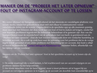 Instagram Klantenservice nederland ga voor een betere online optie