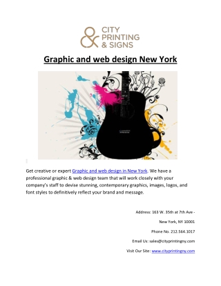 Find the best  Graphic & Web Designer in New York.