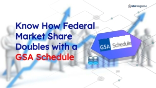 Federal Market Share Doubles with a GSA Schedule and GSA Professional Services at GSAmagazine