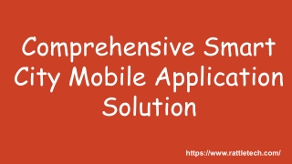 Comprehensive Smart City Mobile Application Solution