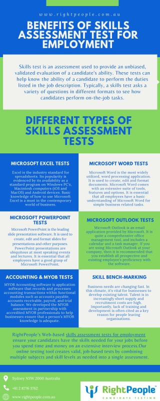 Benefits of Skills Assessment Test for Employment