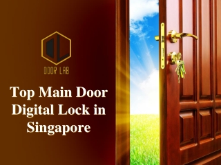 Top Main Door Digital Lock in Singapore