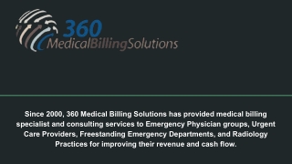 Texas  Emergency Physicians Billing Services - 360 Medical Billing Solutions
