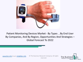 Patient Monitoring Devices Market Size, Growth, Opportunity and Forecast to 2031