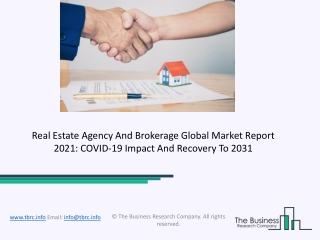 Real Estate Agency And Brokerage Market Size, Growth, Opportunity and Forecast to 2031