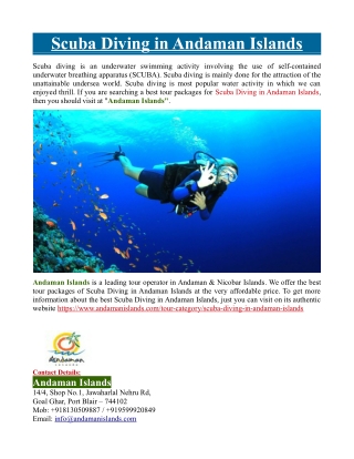 Scuba Diving in Andaman Islands