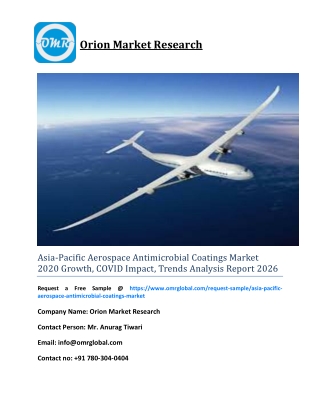Asia-Pacific Aerospace Antimicrobial Coatings Market  2019: Global Industry Analysis Report to 2026