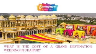 What is the Cost of a Grand Destination Wedding in Udaipur?