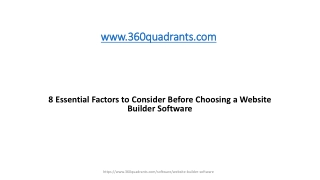 8 Essential Factors to Consider Before Choosing a Website Builder Software