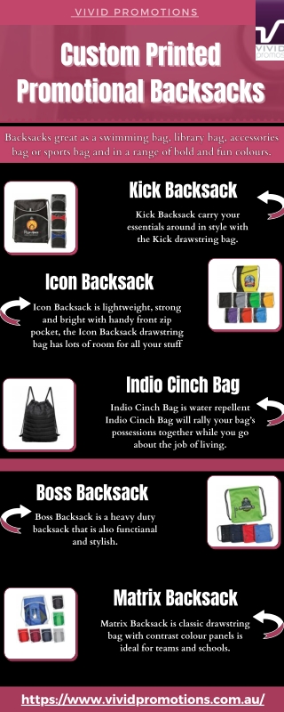 Promote Your Brand - Custom Printed Promotional Backsacks