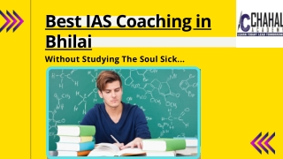 Best IAS Coaching Online in Bhilai– Chahal Academy