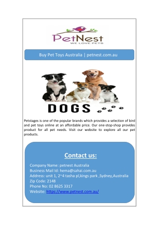 Buy Pet Toys Australia | petnest.com.au
