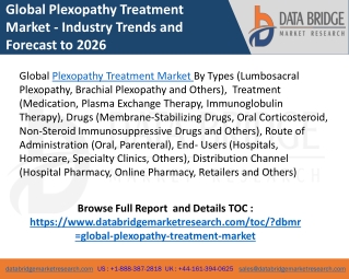 Plexopathy treatment market