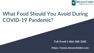 What Food Should You Avoid During COVID-19 Pandemic?