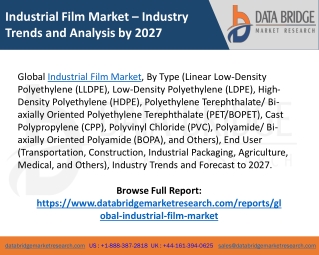 Industrial Film Market Growth, Segments, Demand and Forecast to 2027