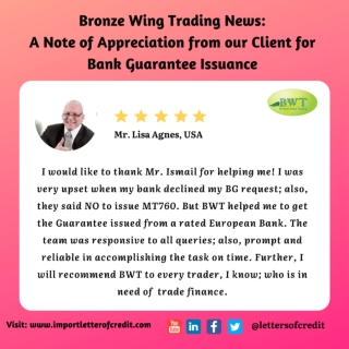 Infographic – Bronze Wing Trading Review on Bank Guarantee Issuance