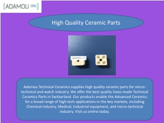 High Quality Ceramic Parts