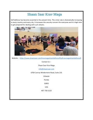 Florida Krav Maga | Shaansaar.com