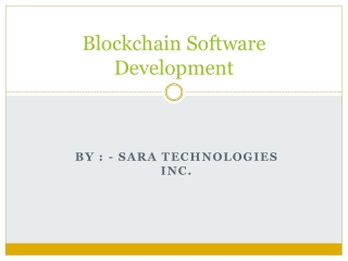 Blockchain Software Development Services