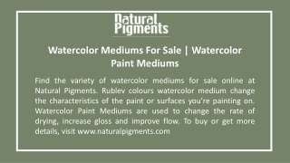 Watercolor Mediums For Sale | Watercolor Paint Mediums