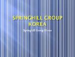 Springhill Group Korea - Springhill Group Home