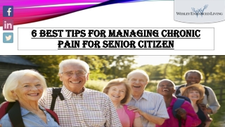 6 best tips for managing chronic pain for senior citizen