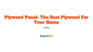 Plywood Panel- The Best Plywood For Your Home
